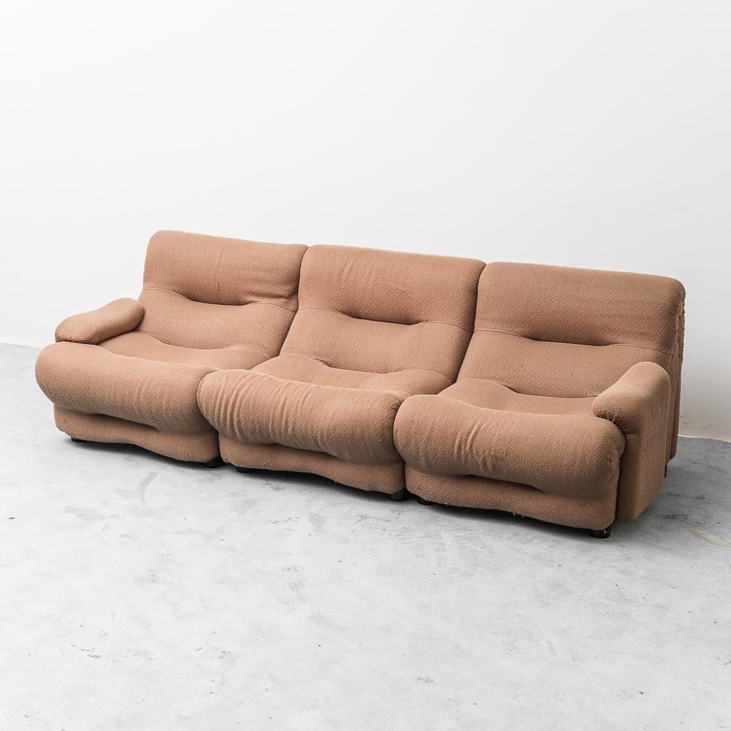 Vintage Rezia Modular 3 Seater Sofa By Emilio Guarnacci For 1p, 1970s Modern Antiques