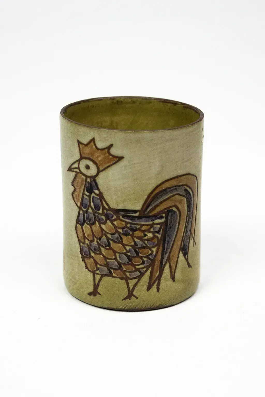 Pencil Holder With Stylized Rooster — Olivier Pettit — France, 1950s 1970s