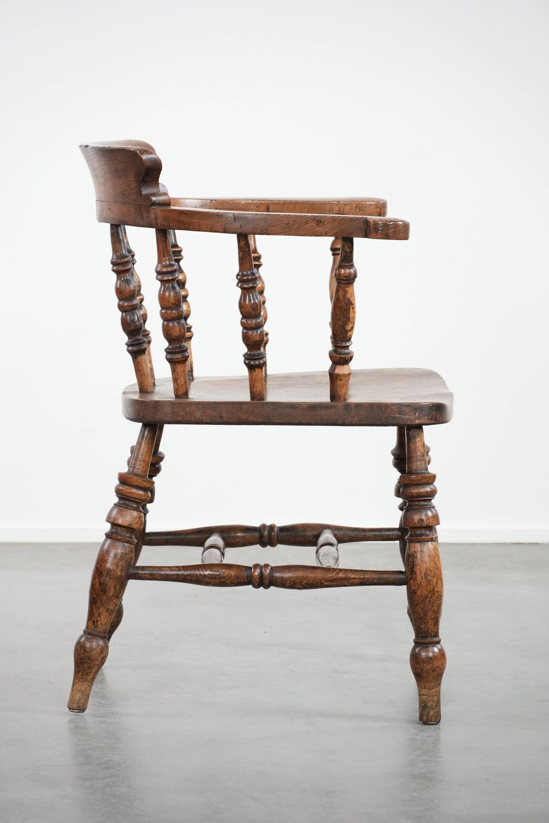 Antieke Engelse Captain Chair / Zijstoel / Bureaustoel Uit Het Begin Van De 19e Eeuw photo for sale