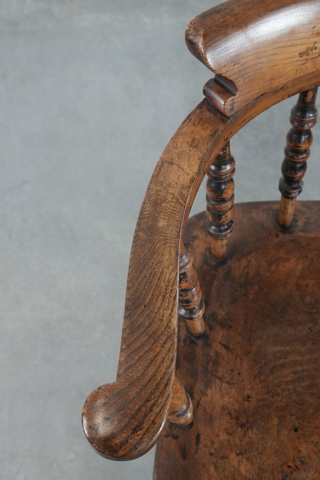 Antieke Engelse Captain Chair / Zijstoel / Bureaustoel Uit Het Begin Van De 19e Eeuw photo buy