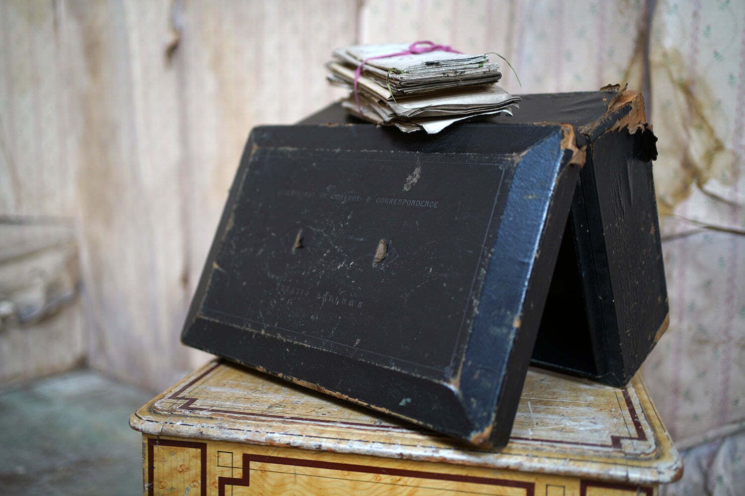 An Early 20thc Commission Of Control “Lunatic Asylums” Document Box By Mansted Of Dublin C.1913 20 photo furniture