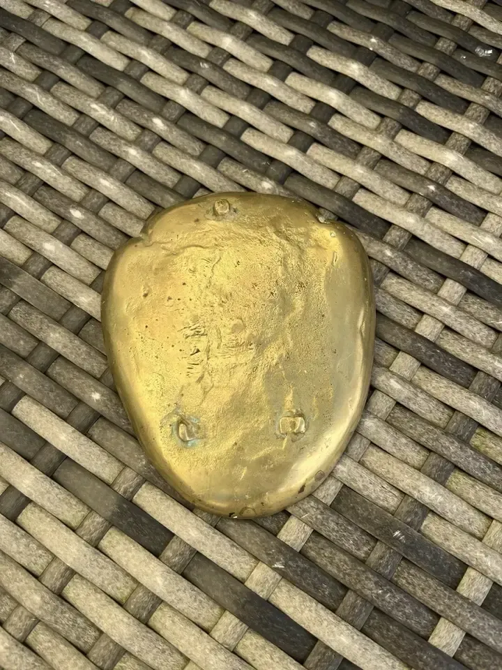 Antique French Art Nouveau Brass Bronze Trinket Dish Dragonfly Lilypad Cattails photo for sale