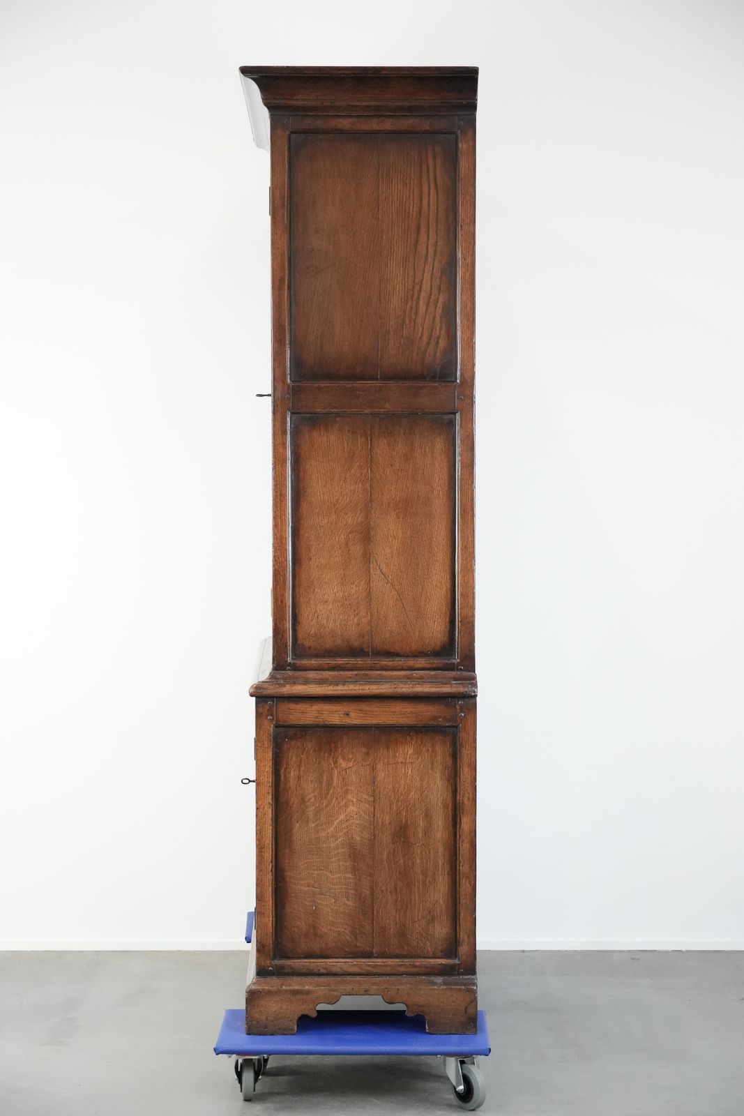 Large, Imposing, Antique 18th Century English Cupboard / Sideboard Of Oak With Working Locks photo Furniture