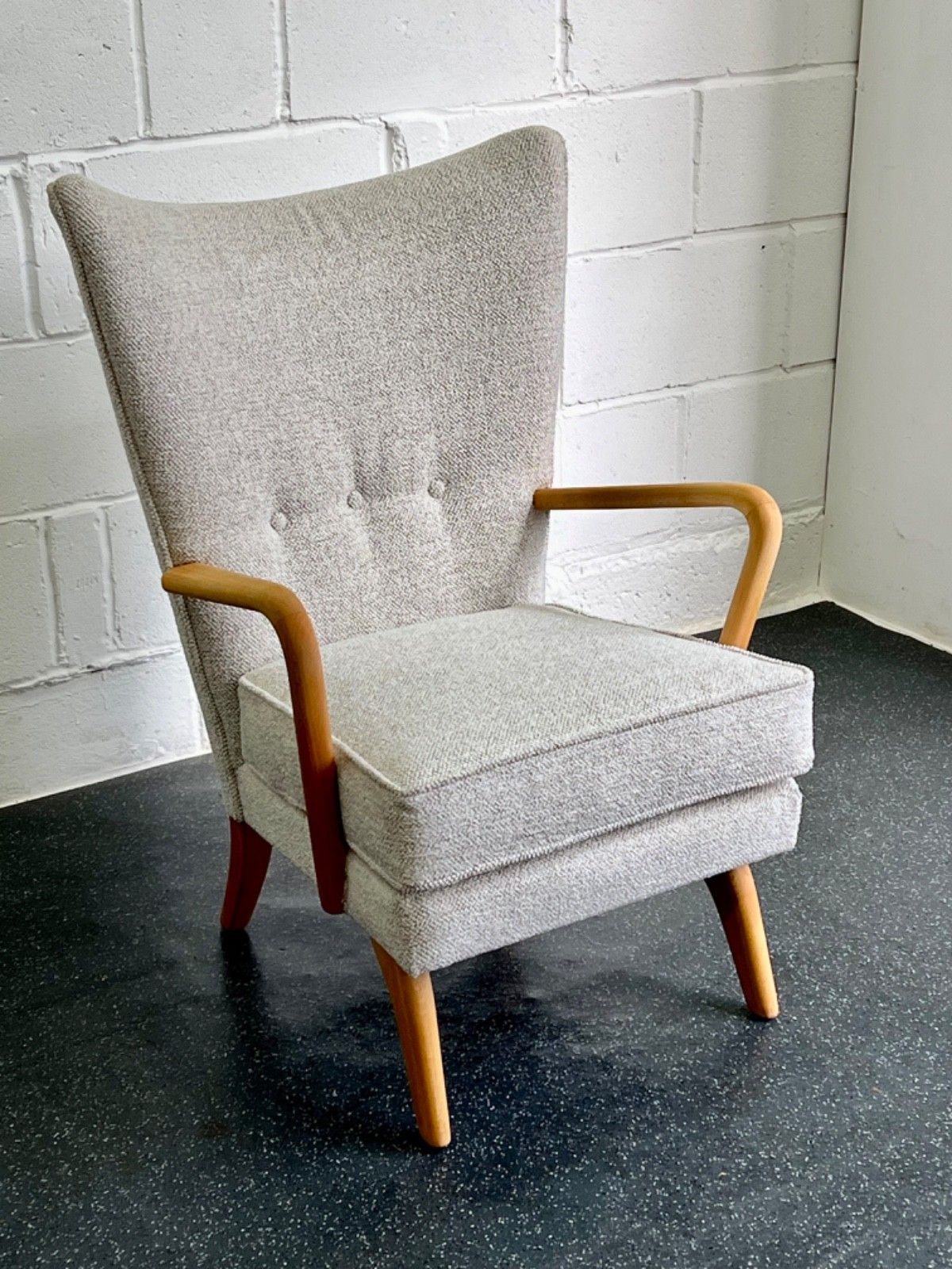 Midcentury Howard Keith Bambino Armchair New Upholstery (Delivery Available) photo 976.0