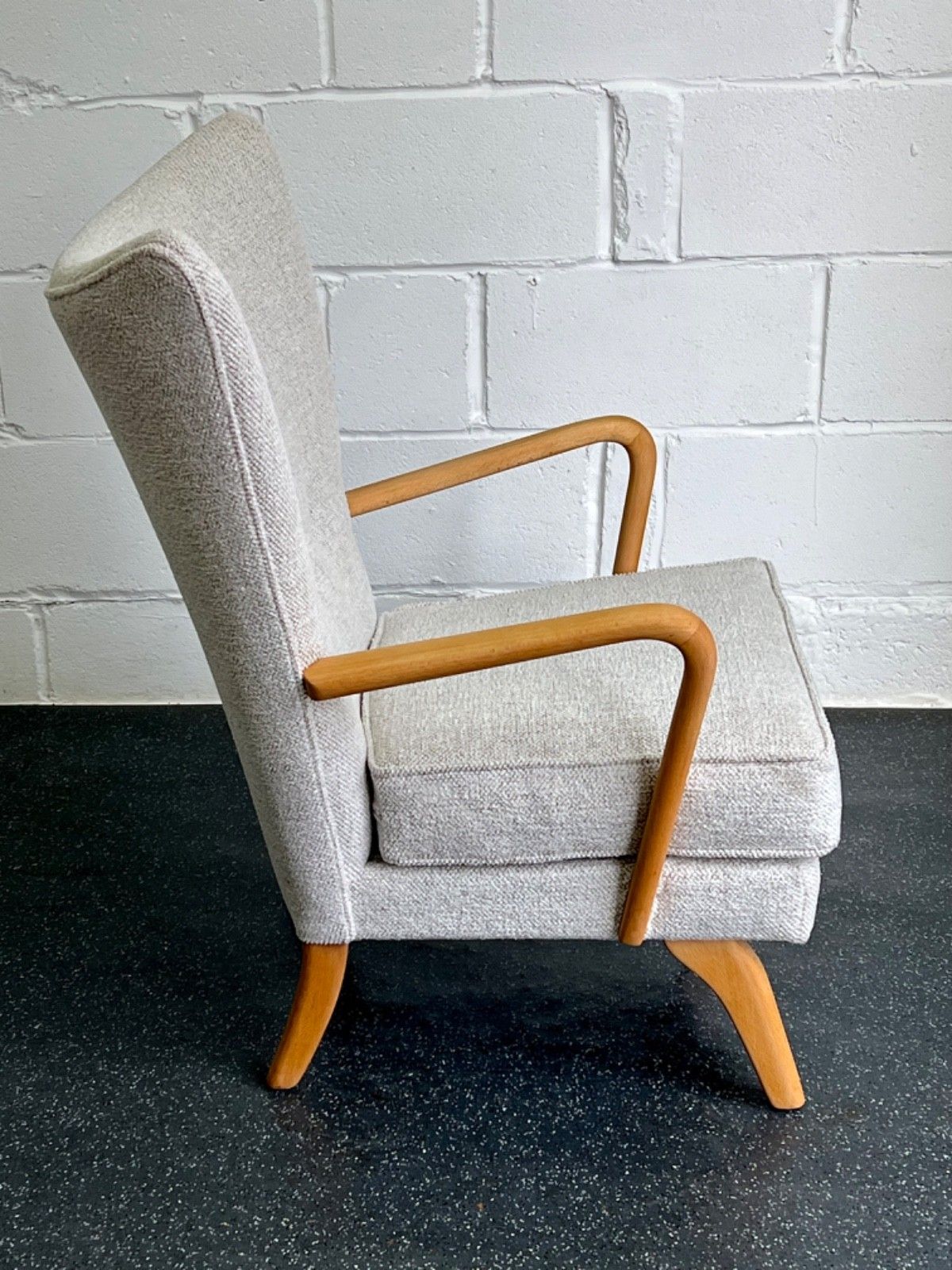 Furniture Midcentury Howard Keith Bambino Armchair New Upholstery (Delivery Available) photo