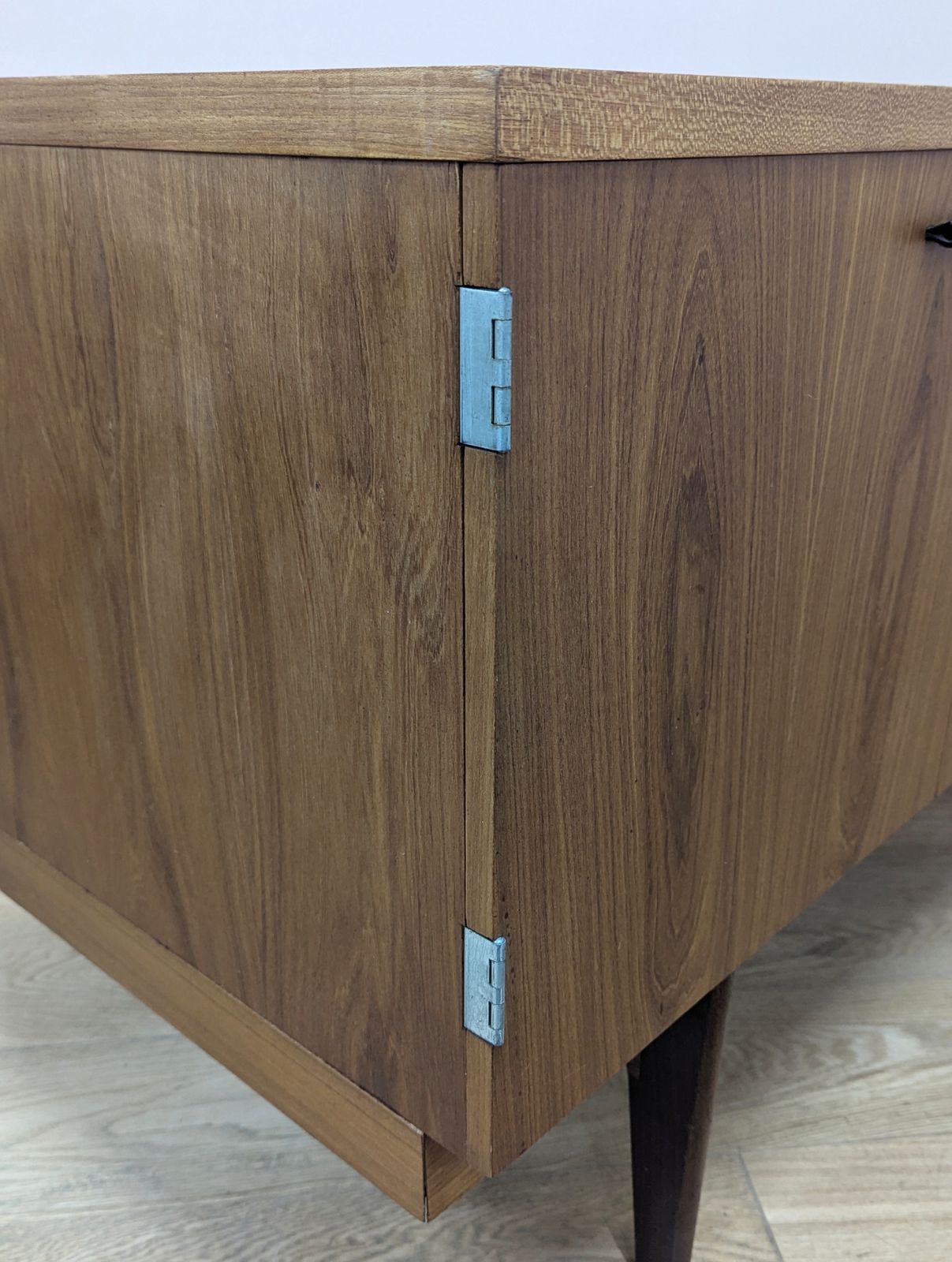 photo furniture Midcentury 1960s Sideboard With Leather Handles By Gunther Hoffstead For Uniflex