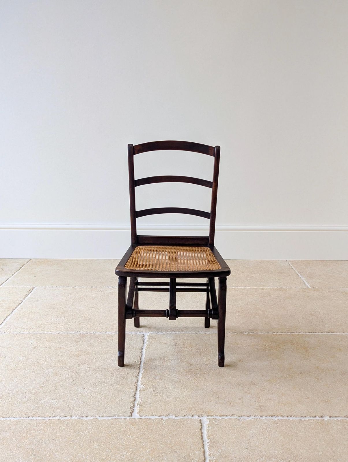 Antique Victorian Folding Campaign Chair C.1890. photo for sale