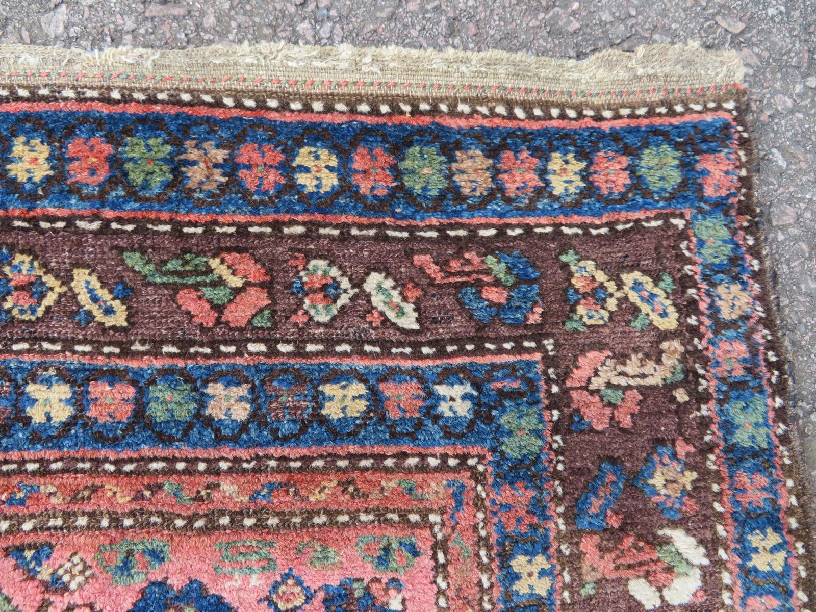 photo for sale Antique Kurdish Tribal Rug. 206cm X 117cm.