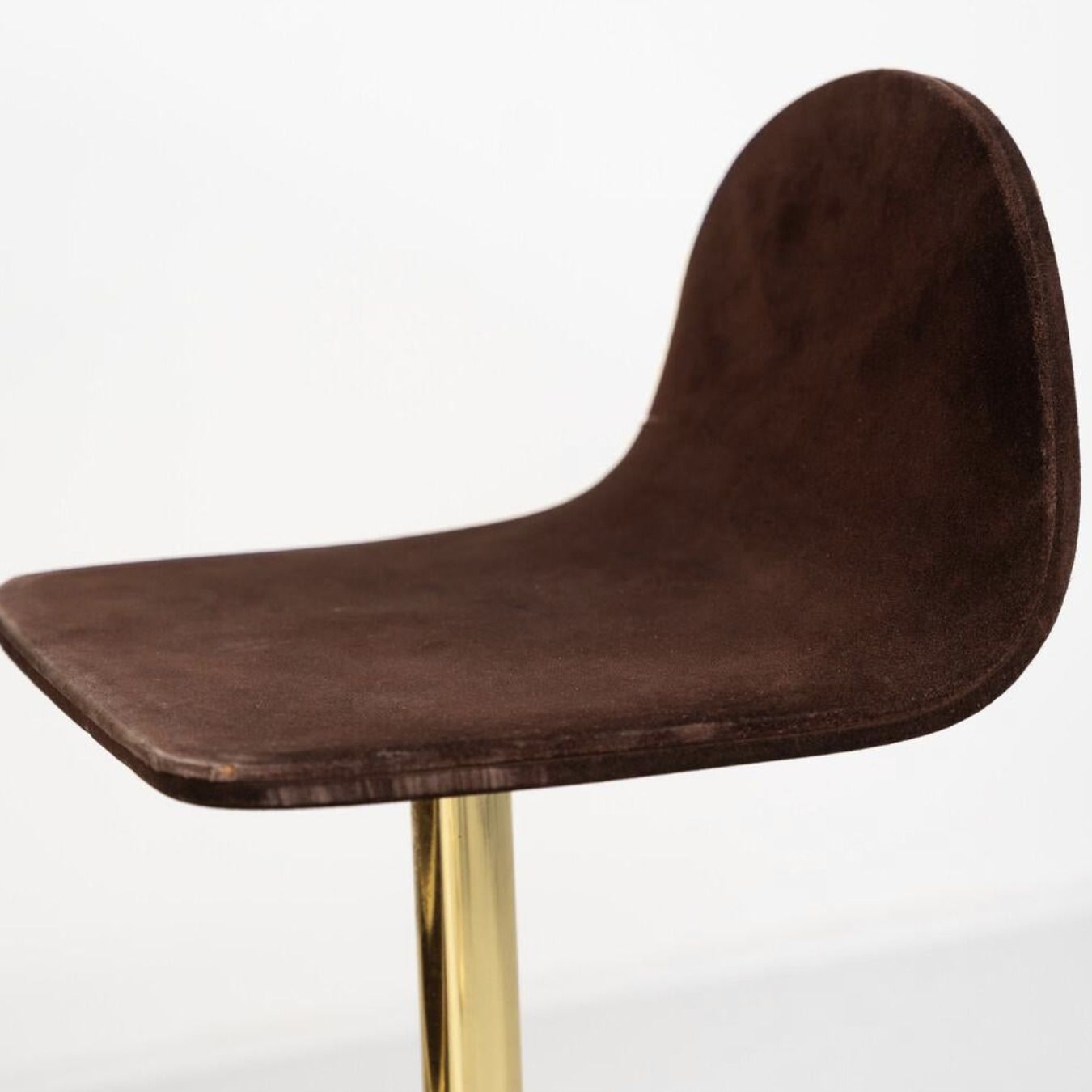 Mid Century Modern Suede Bar By Willy Rizzo With 2 Stools , Italy, 1970s photo furniture