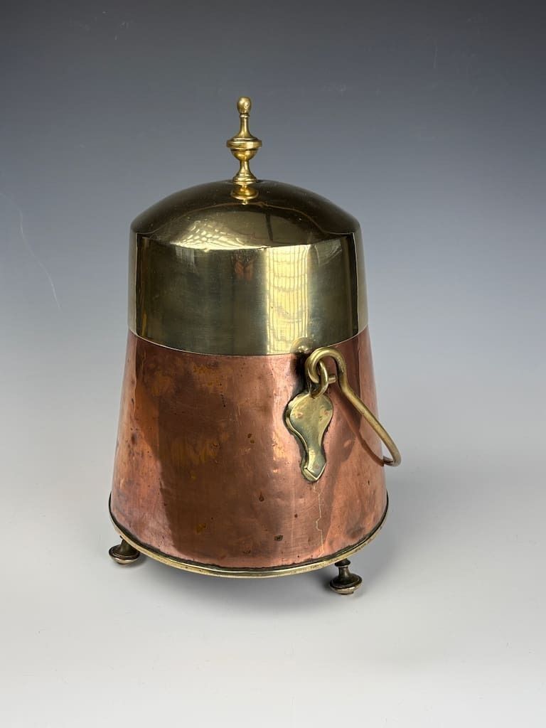 19th Century Dutch Copper And Brass 'Doofpot' (Ember Pot) photo Home Fixtures