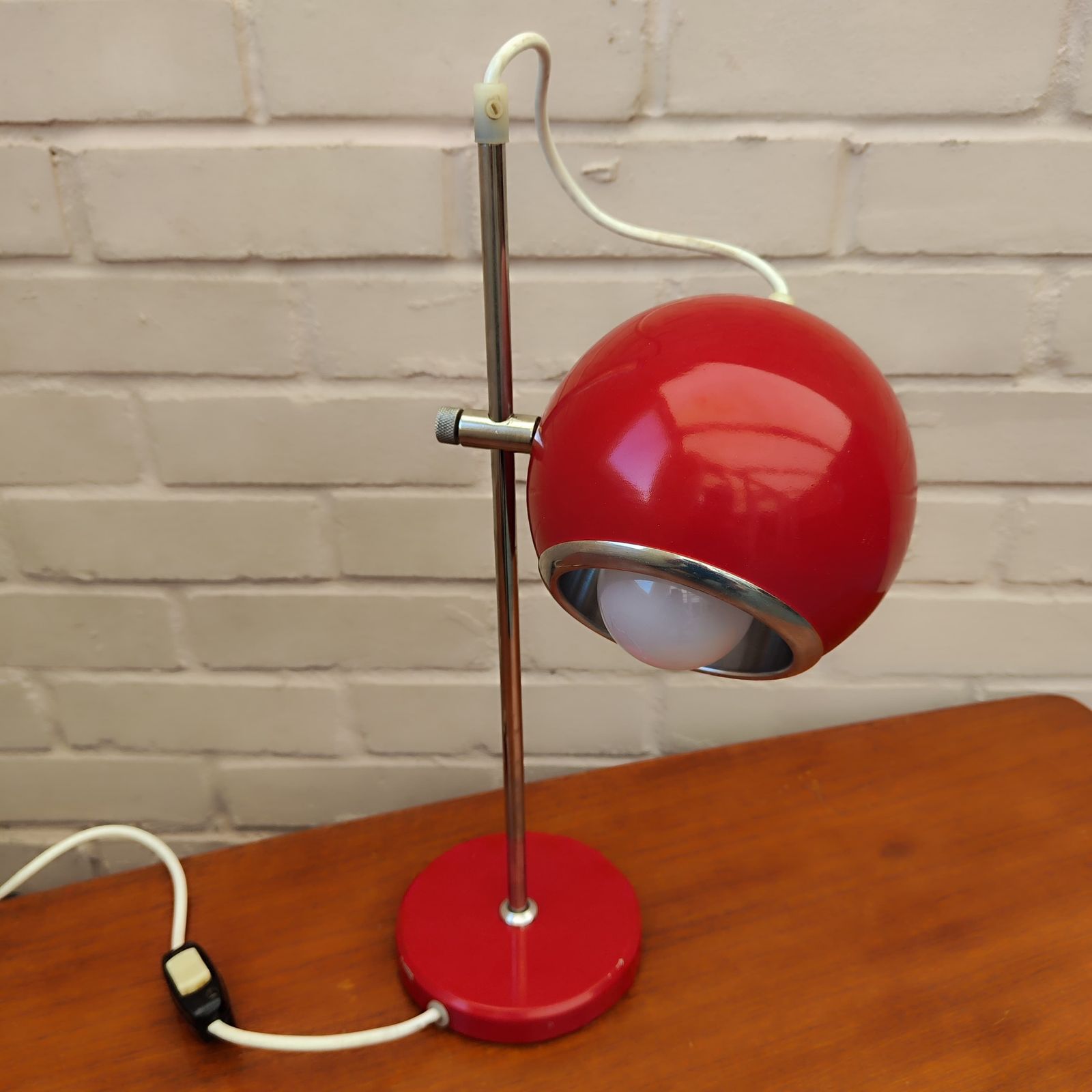 Hungarian Space Age Eyeball Desk Lamp By Elektrofém, 1970s photo furniture