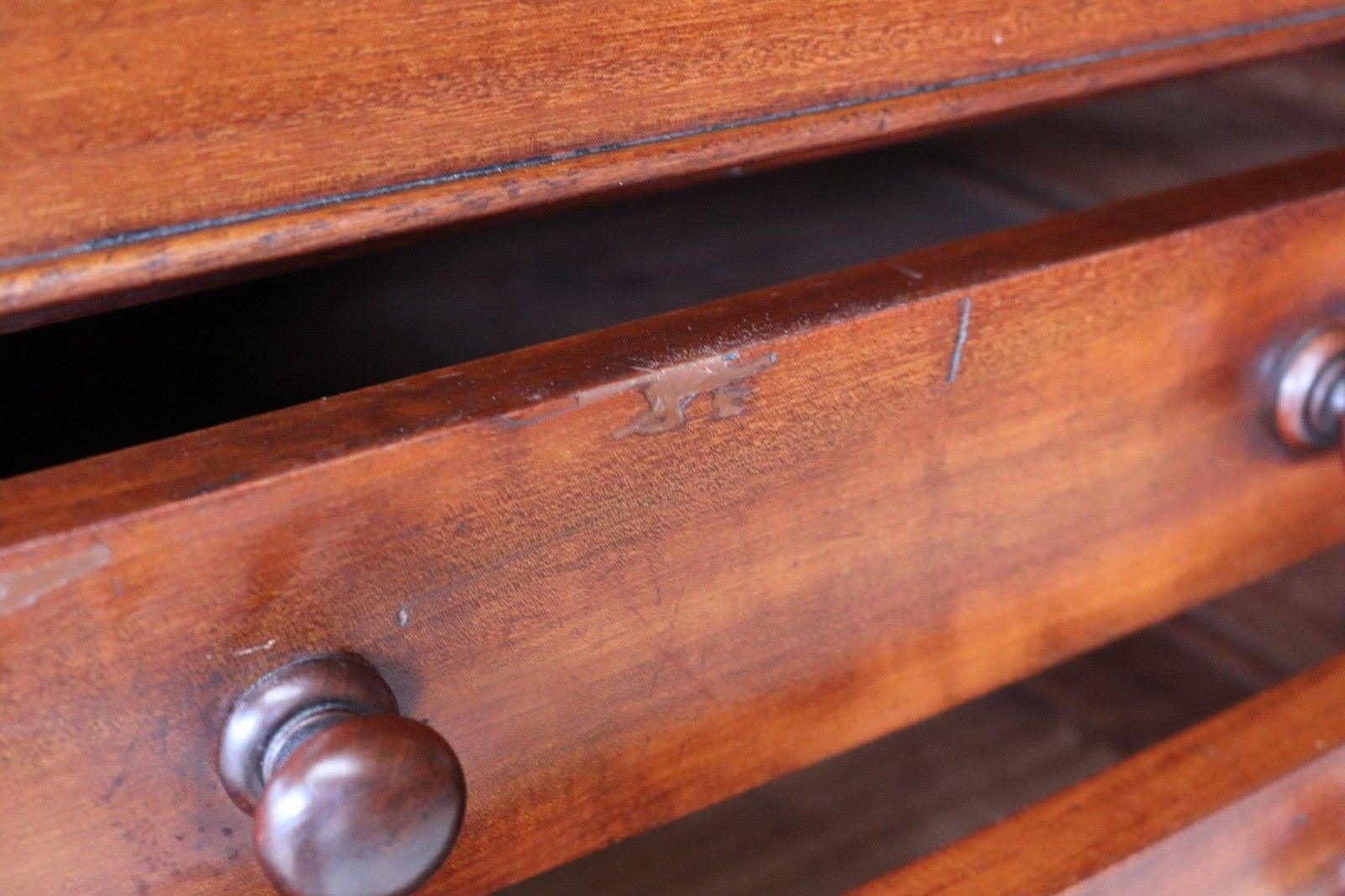 Victorian Mahogany Secretaire Wellington Chest Of Drawers C.1860 Antique 19thc photo buy