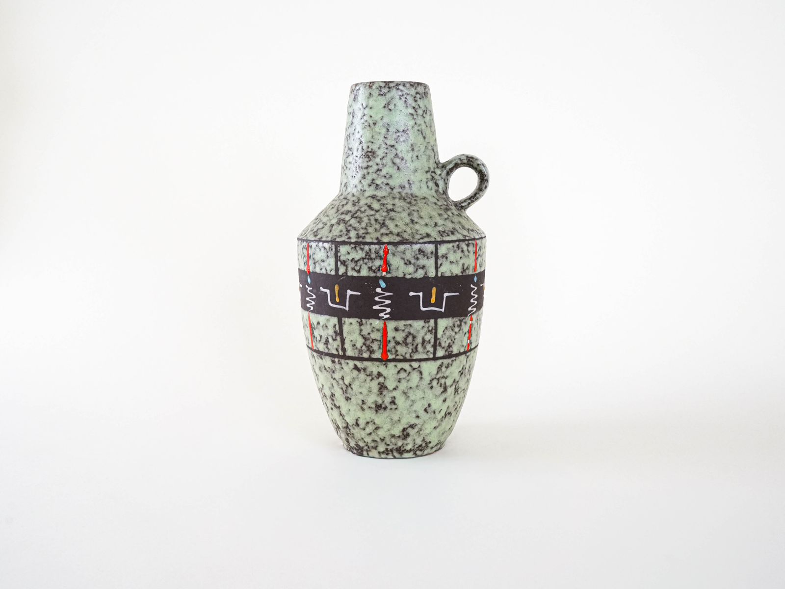 Ceramic Vase, German Design, 1960s, Manufactured In West Germany photo for sale
