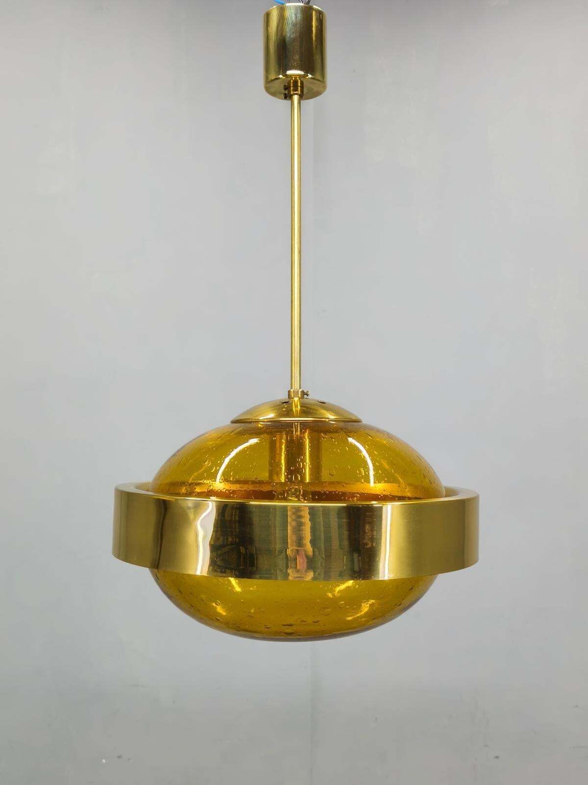 Space Age Ufo Pendant Lamp By Kamenický šenov, Czechoslovakia 1970s photo furniture