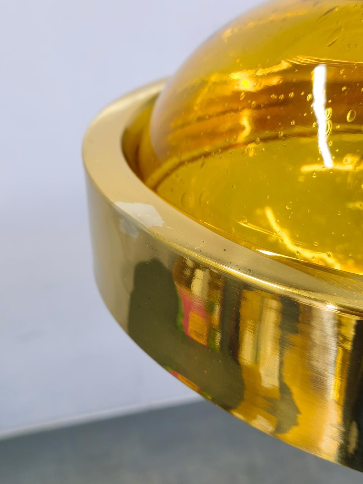 Lighting Space Age Ufo Pendant Lamp By Kamenický šenov, Czechoslovakia 1970s photo