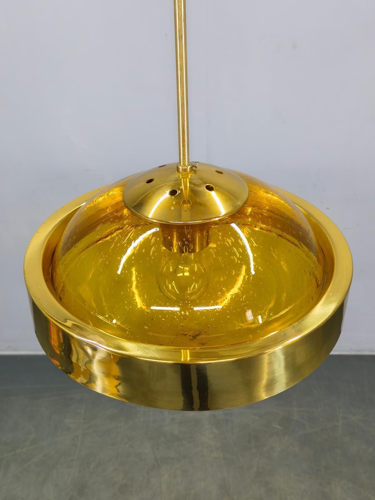 589.0 Space Age Ufo Pendant Lamp By Kamenický šenov, Czechoslovakia 1970s photo