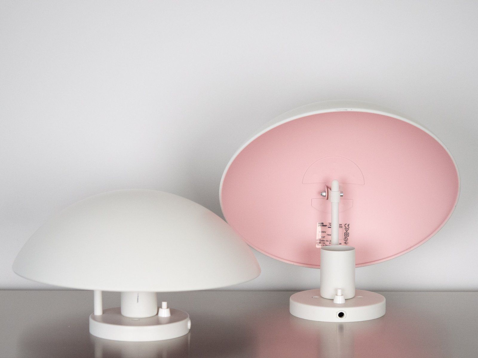 Vintage Danish Ph Hat Maxi Wall Lamps By Poul Henningsen For Louis Poulsen, 1961, Set Of 2 photo for sale
