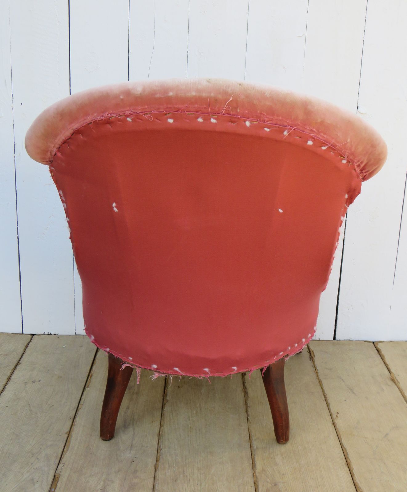 Antique French Napoleon III Slipper Tub Chair photo buy