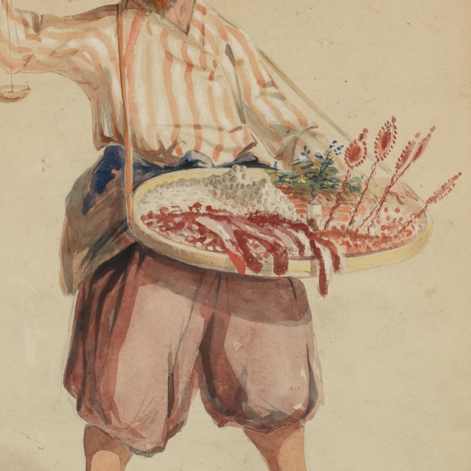 Captain Forbes Macbean (Active Mid 19th Century) Seller Of Sweetmeats, Constantinople photo Art