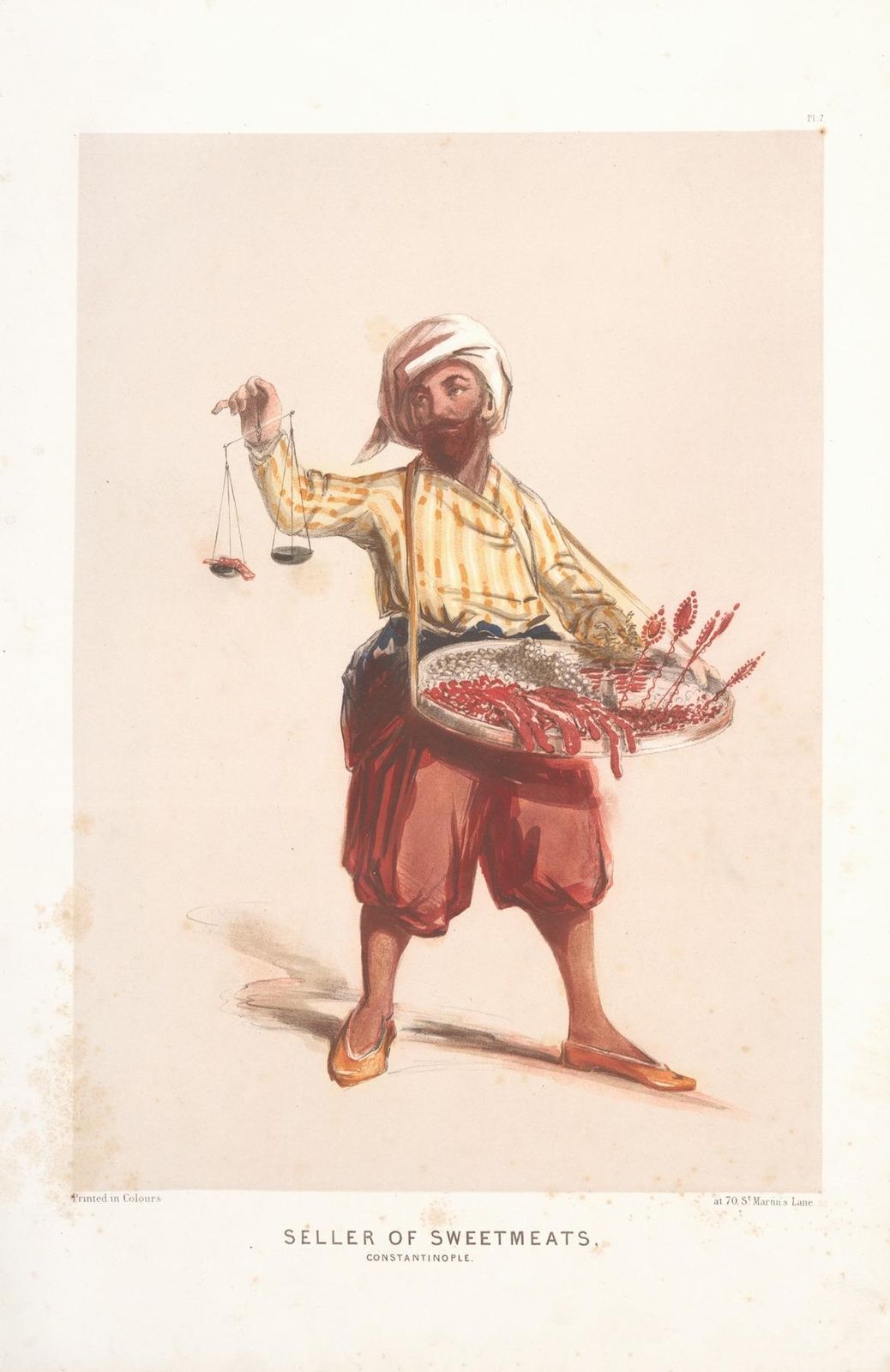 photo furniture Captain Forbes Macbean (Active Mid 19th Century) Seller Of Sweetmeats, Constantinople