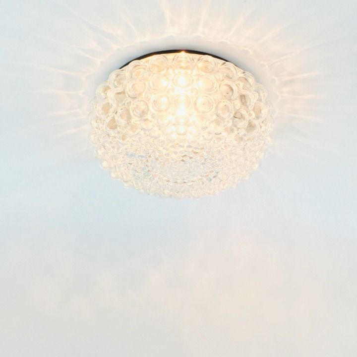 Mid Century Modern Bubble Glass Ceiling Light By Helena Tynell For Limburg, Germany, 1960s/1970s photo for sale