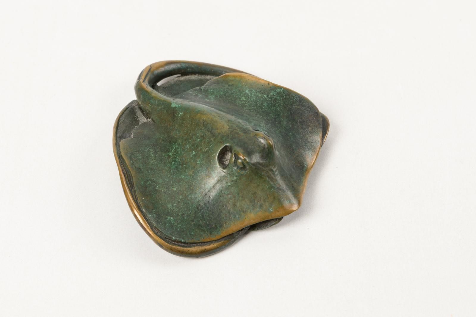 Silvio Apponyi (German Australian, B. 1949) Patinated Bronze Sculpture Of Two Stingrays photo buy