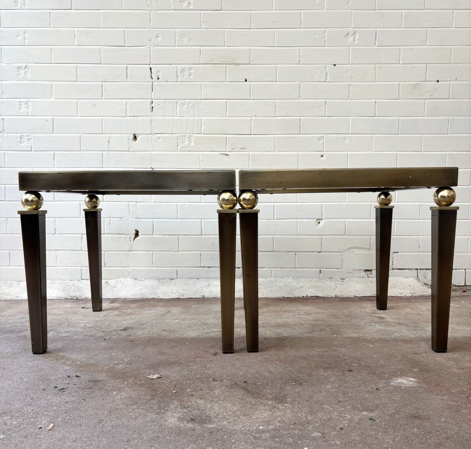 photo furniture A Fantastic Pair Of Belgo Chrome 1970’s Chrome Side Tables.