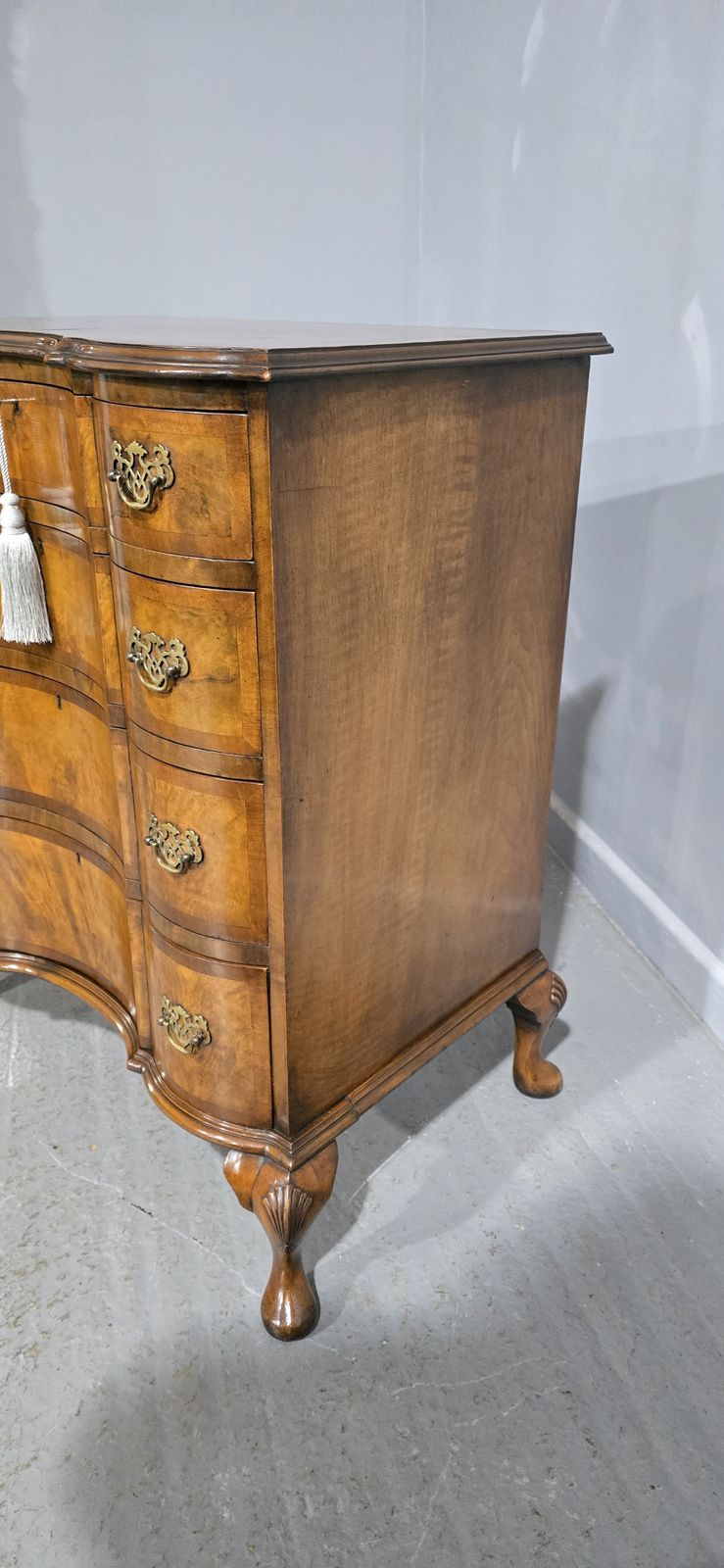 Outstanding Concave Walnut Chest Of Drawers photo buy