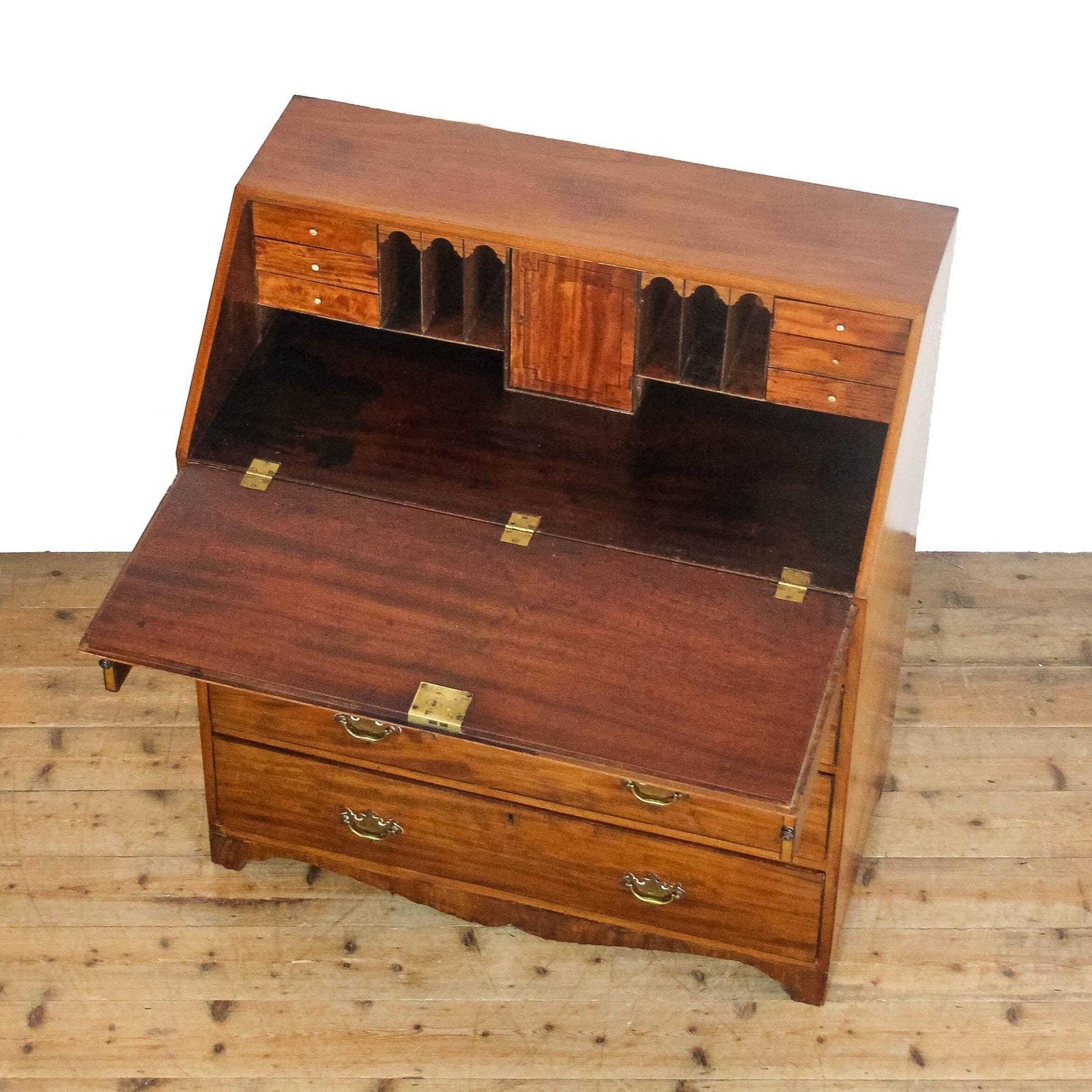 Antique Georgian Walnut Bureau | Antique Bureaux | Antique Furniture | Walnut Furniture | Antique Desks photo Furniture