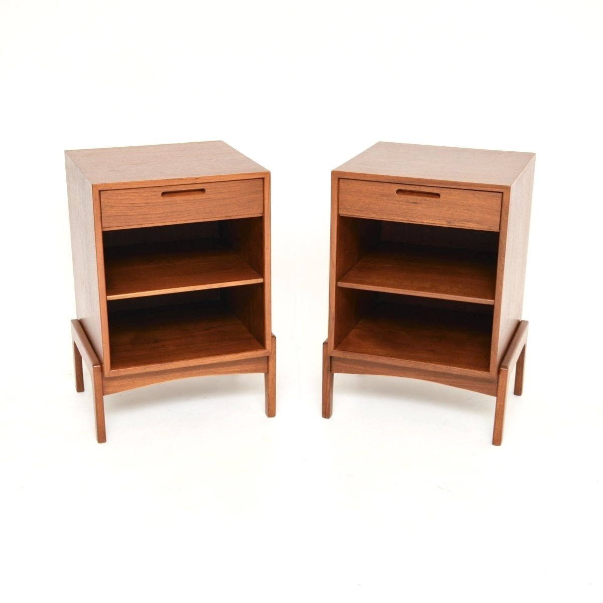 Pair Of Danish Vintage Teak Bedside Cabinets By Ib Kofod Larsen