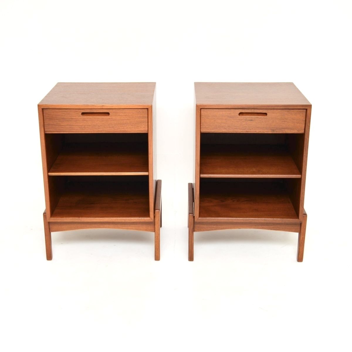 Pair Of Danish Vintage Teak Bedside Cabinets By Ib Kofod Larsen photo furniture