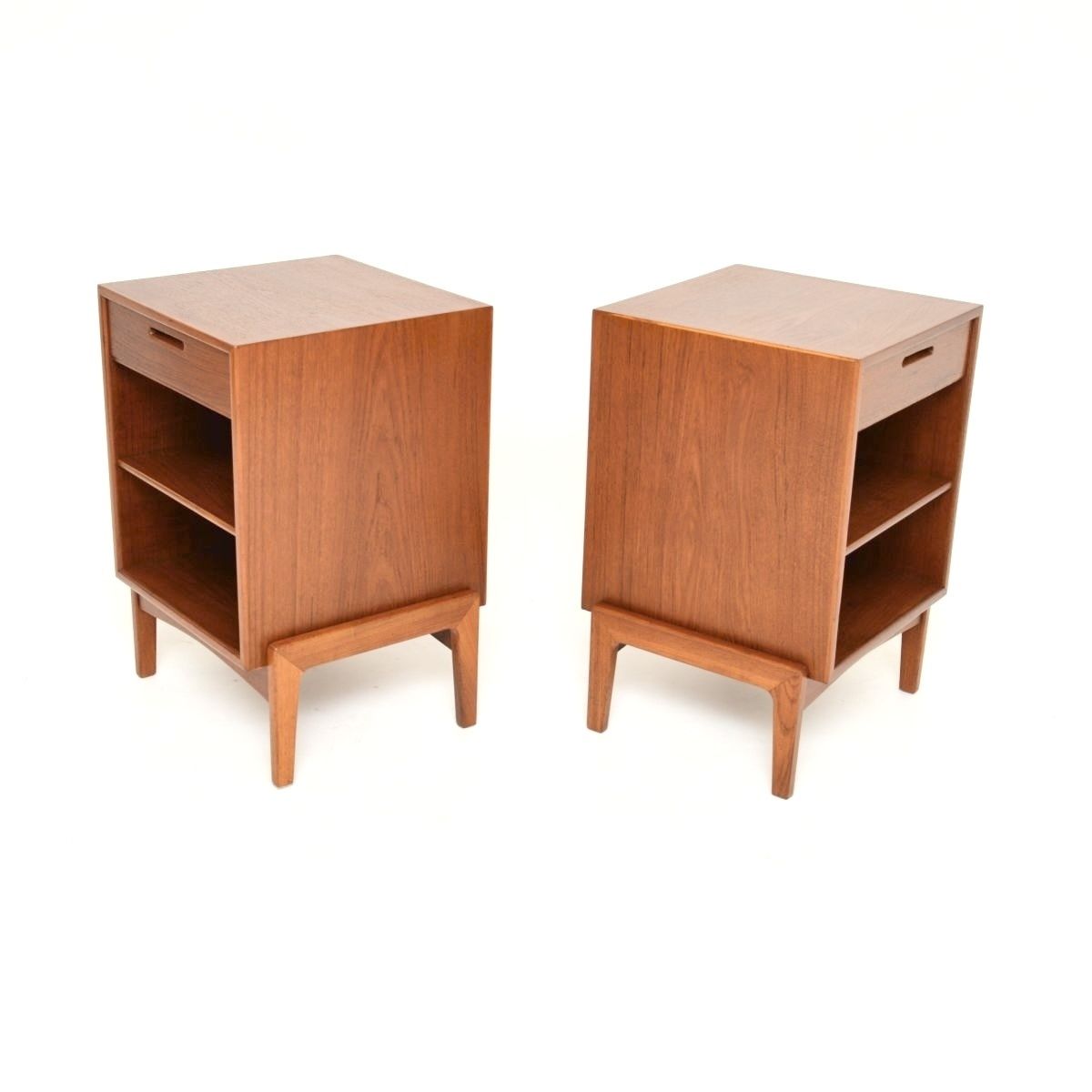 photo furniture Pair Of Danish Vintage Teak Bedside Cabinets By Ib Kofod Larsen
