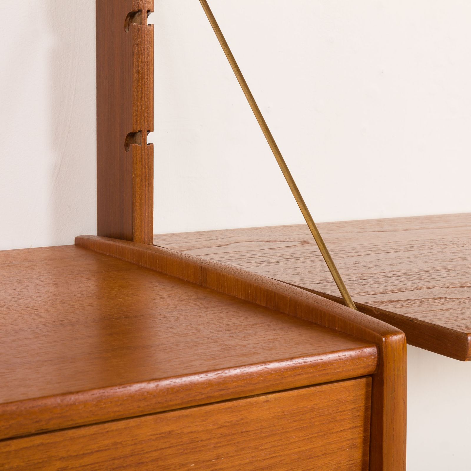 1957.0 Ergo Free Standing Wall Unit With A Desk By John Texmon, Norway 1960s photo