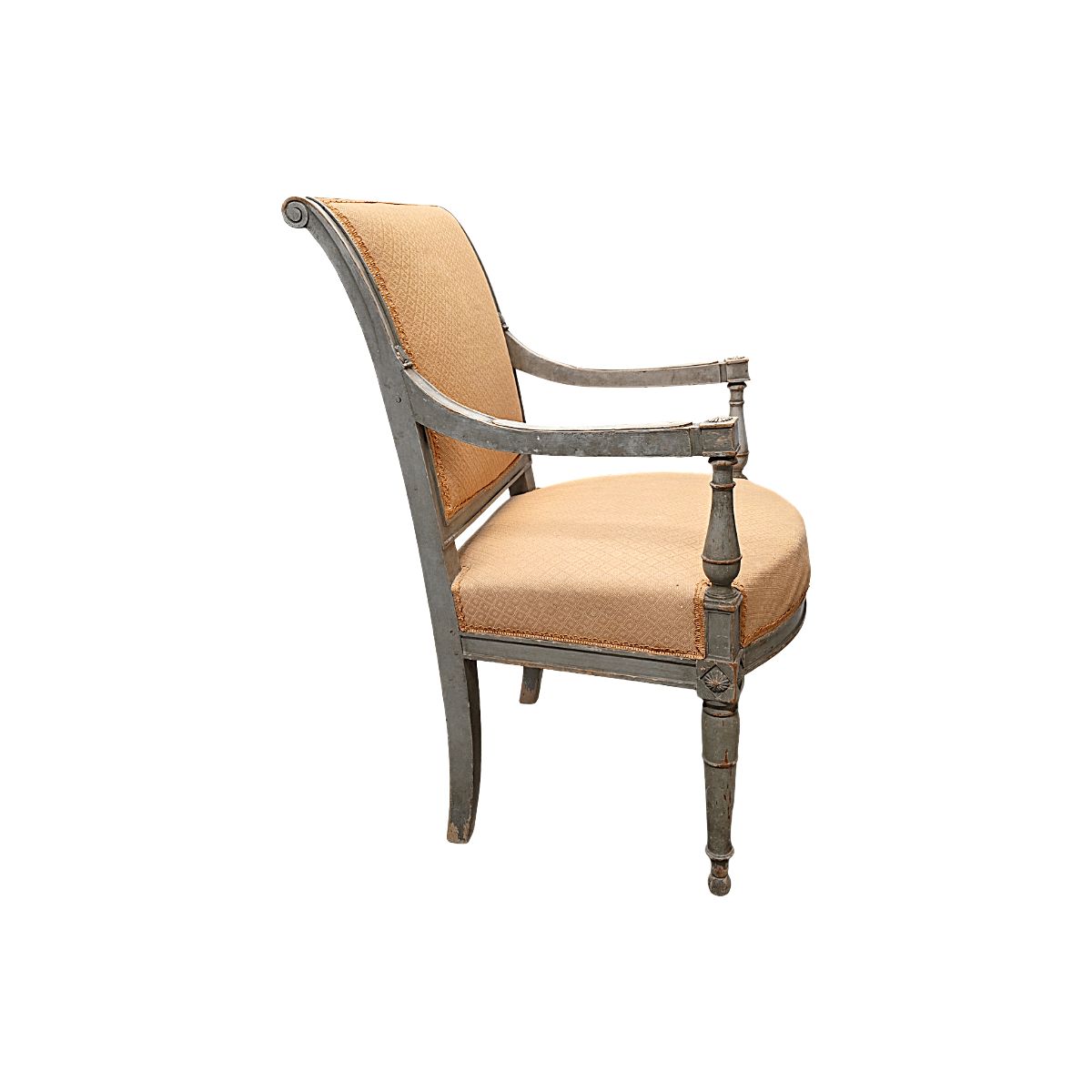 Antique French Louis XVI Armchair, Late 1700s photo vintage