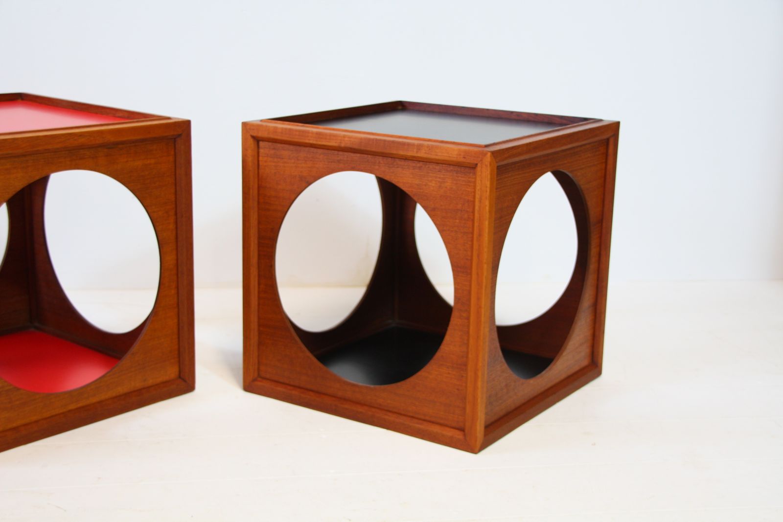 Vintage Japanese Hako Tables By Yoshiteru Hara Teak 1967 photo Furniture