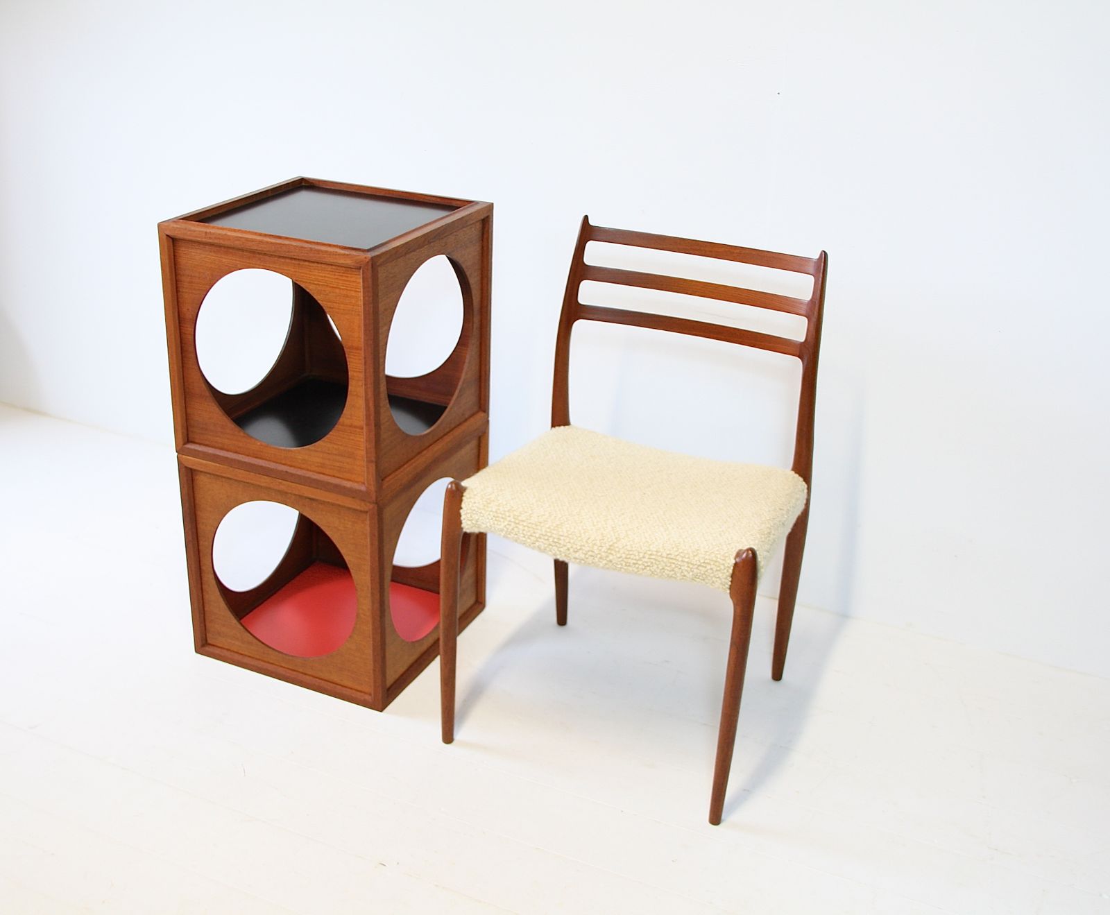 Furniture Vintage Japanese Hako Tables By Yoshiteru Hara Teak 1967 photo
