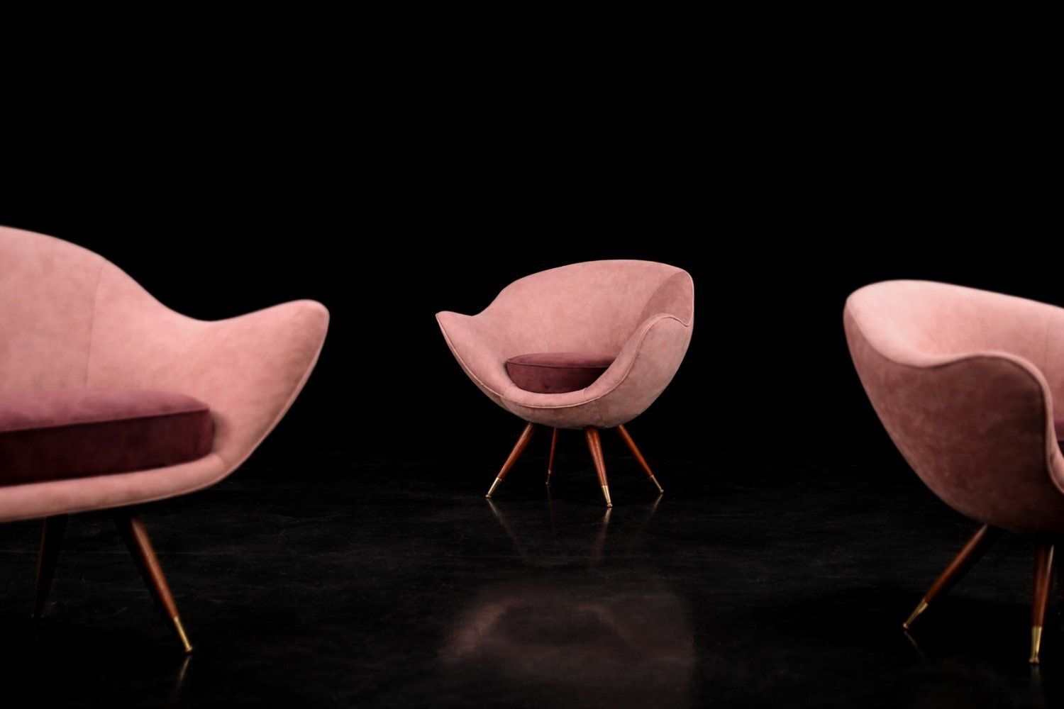 photo for sale Mid Century Modern Space Age Velour Loungeset Van Paged, 1972, Set Van 3