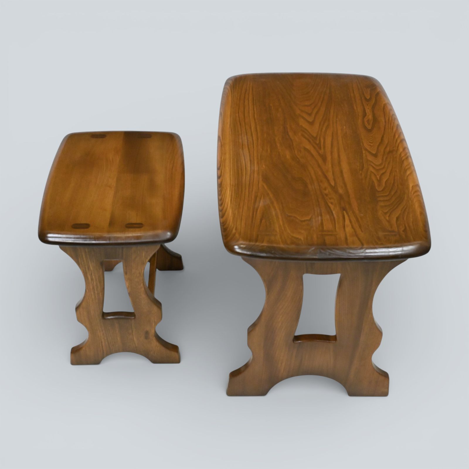 photo vintage Ercol Nest Of Tables 2 Windsor In Golden Dawn Free Uk Delivery*