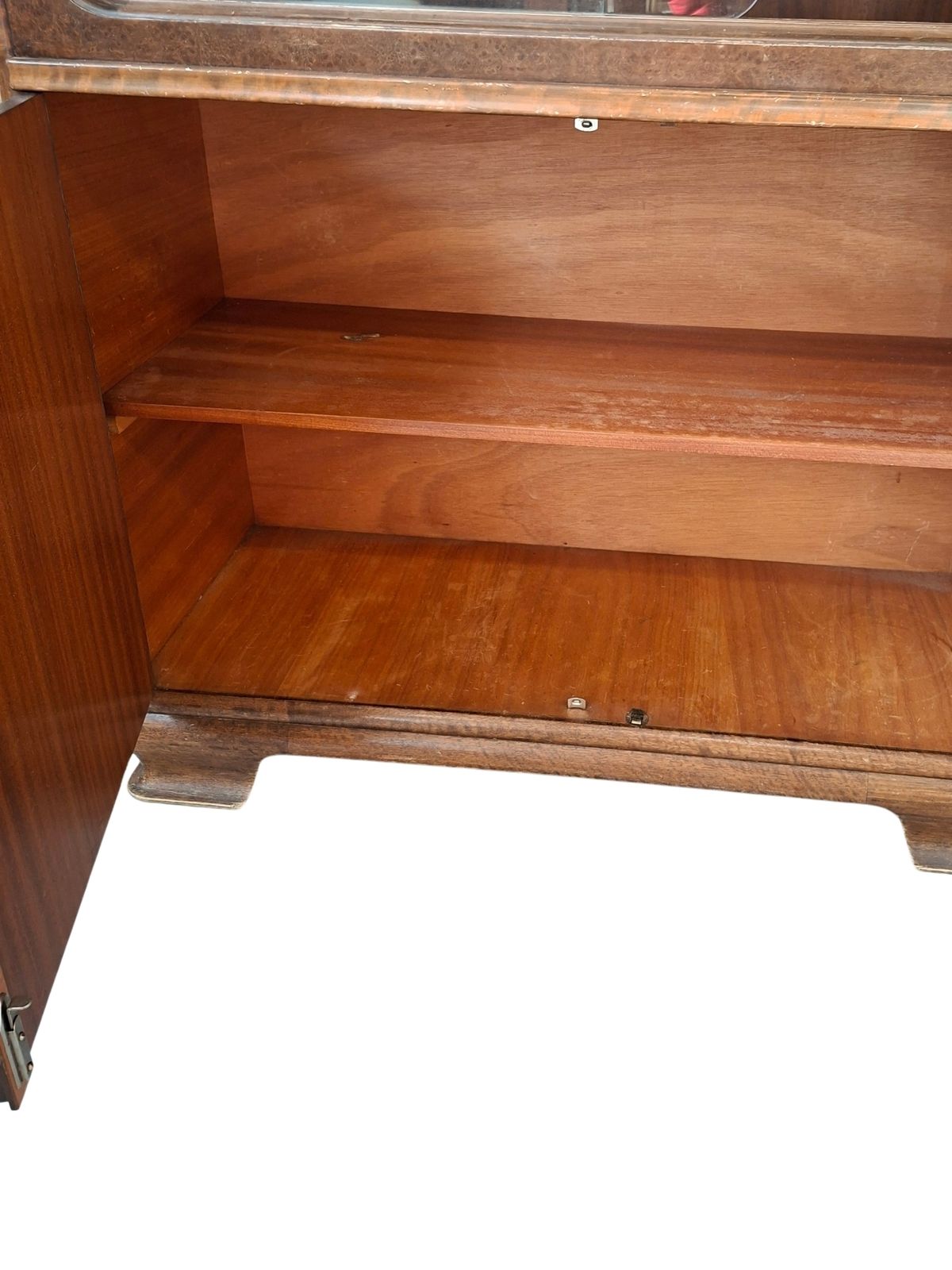 Furniture Vetrina Vintage Anni '40/'50 In Radica – Design Italiano Mid Century photo