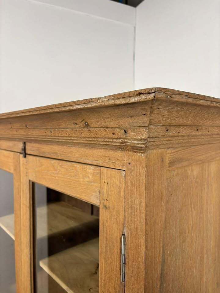 photo furniture Vintage Indian Reclaimed Solid Wood Glazed Cupboard