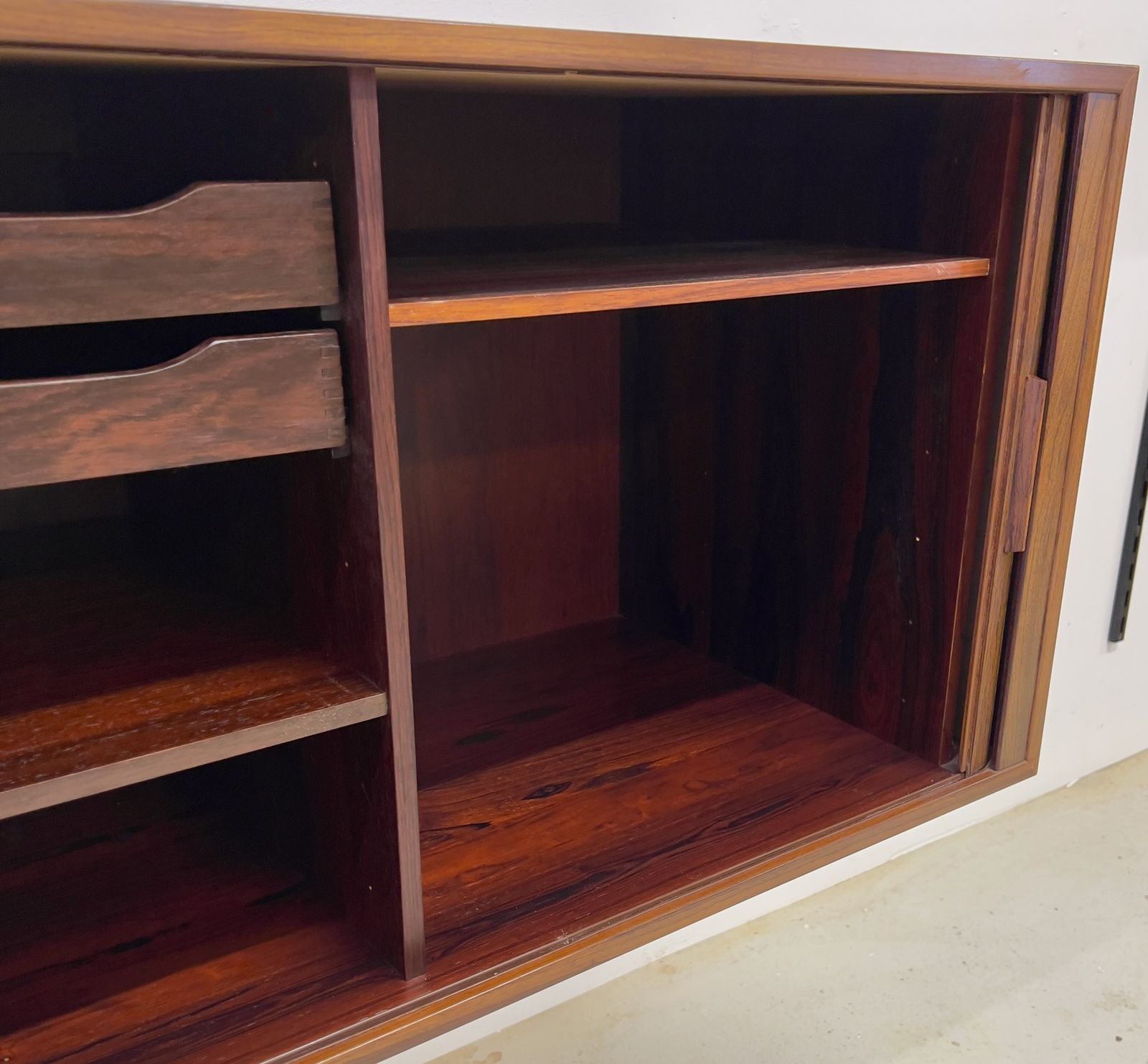 Rosewood Tambour Cabinet By Kai Kristiansen For Feldballes photo buy