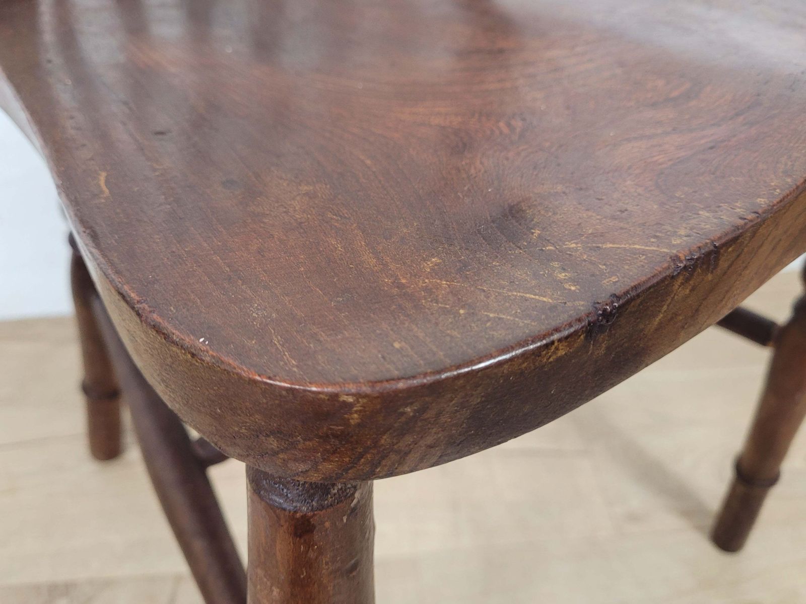 photo furniture Vintage Kitchen Chair Hoop Back Elm & Birch English 20thc