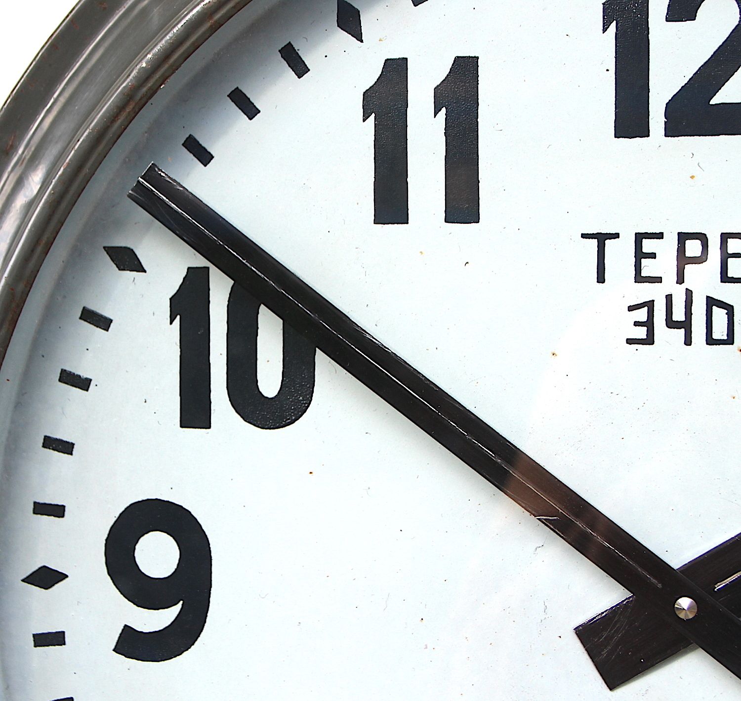 Large 55cm Russian Vintage Factory Wall Clock. Fully Guaranteed. London Timepiece photo vinterior