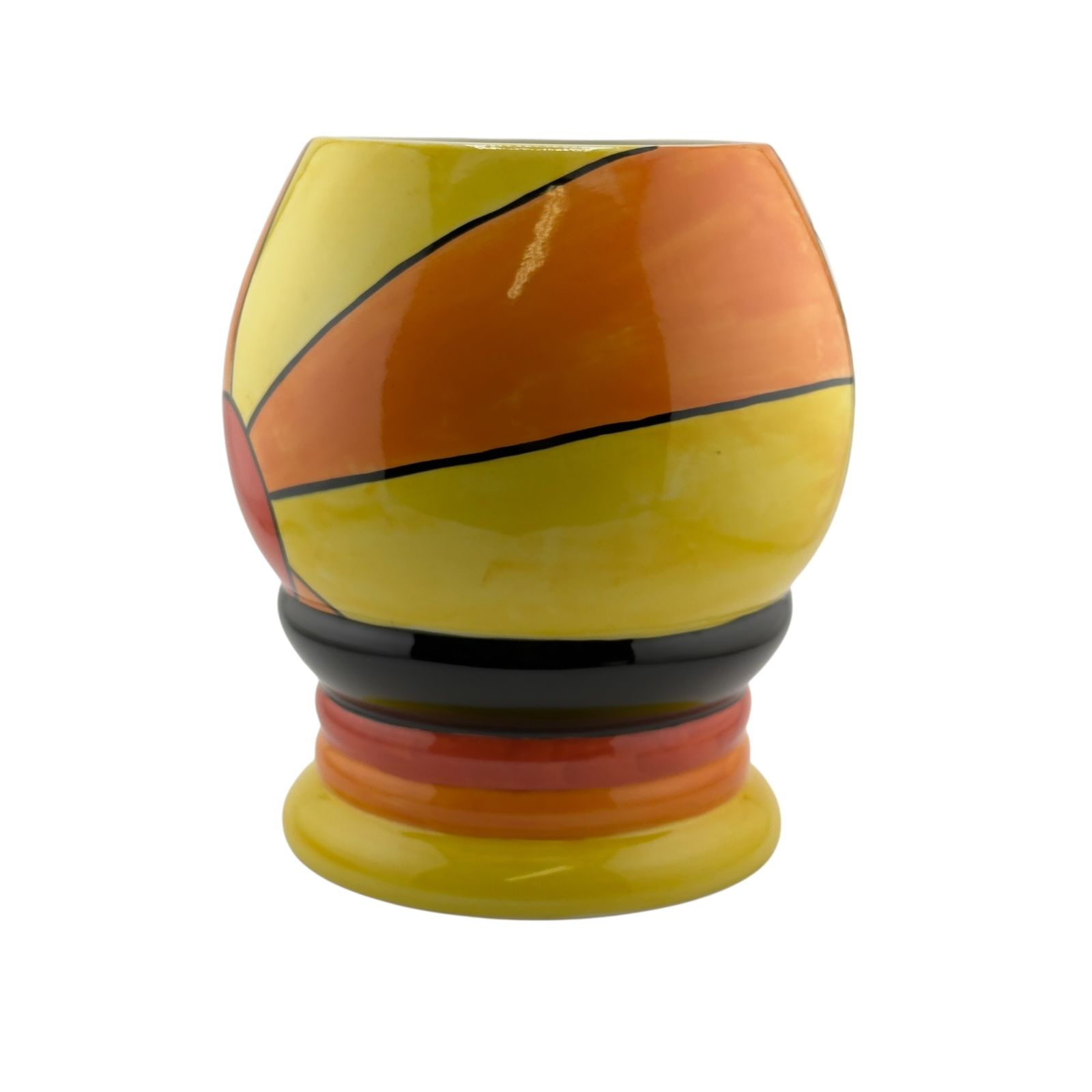 Lorna Bailey “Sunburst” Art Deco Vase – Old Ellgreave Pottery – Hand Painted photo 175.0