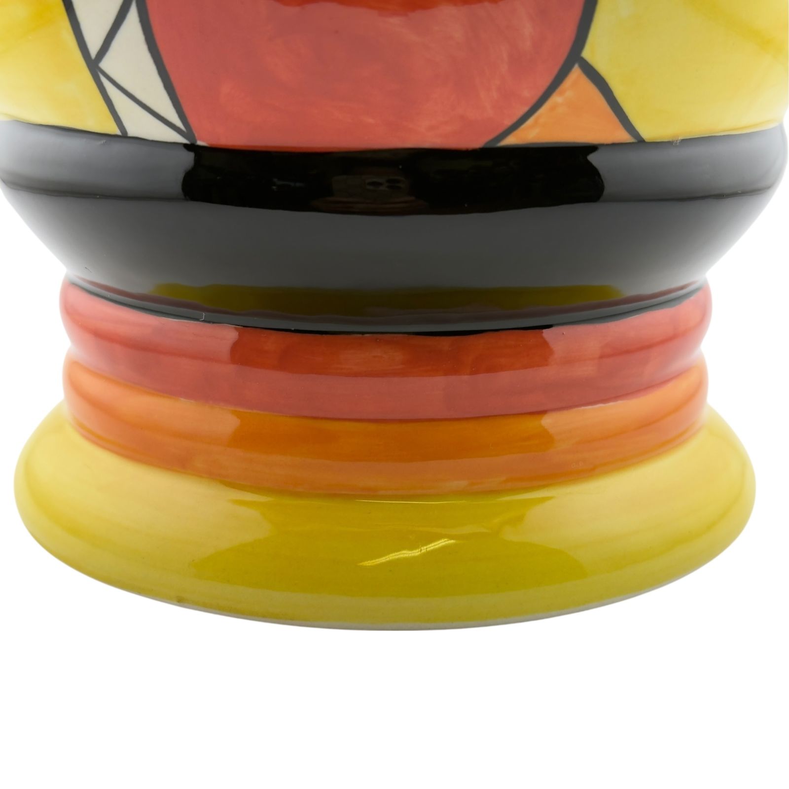 Home Decor Lorna Bailey “Sunburst” Art Deco Vase – Old Ellgreave Pottery – Hand Painted photo