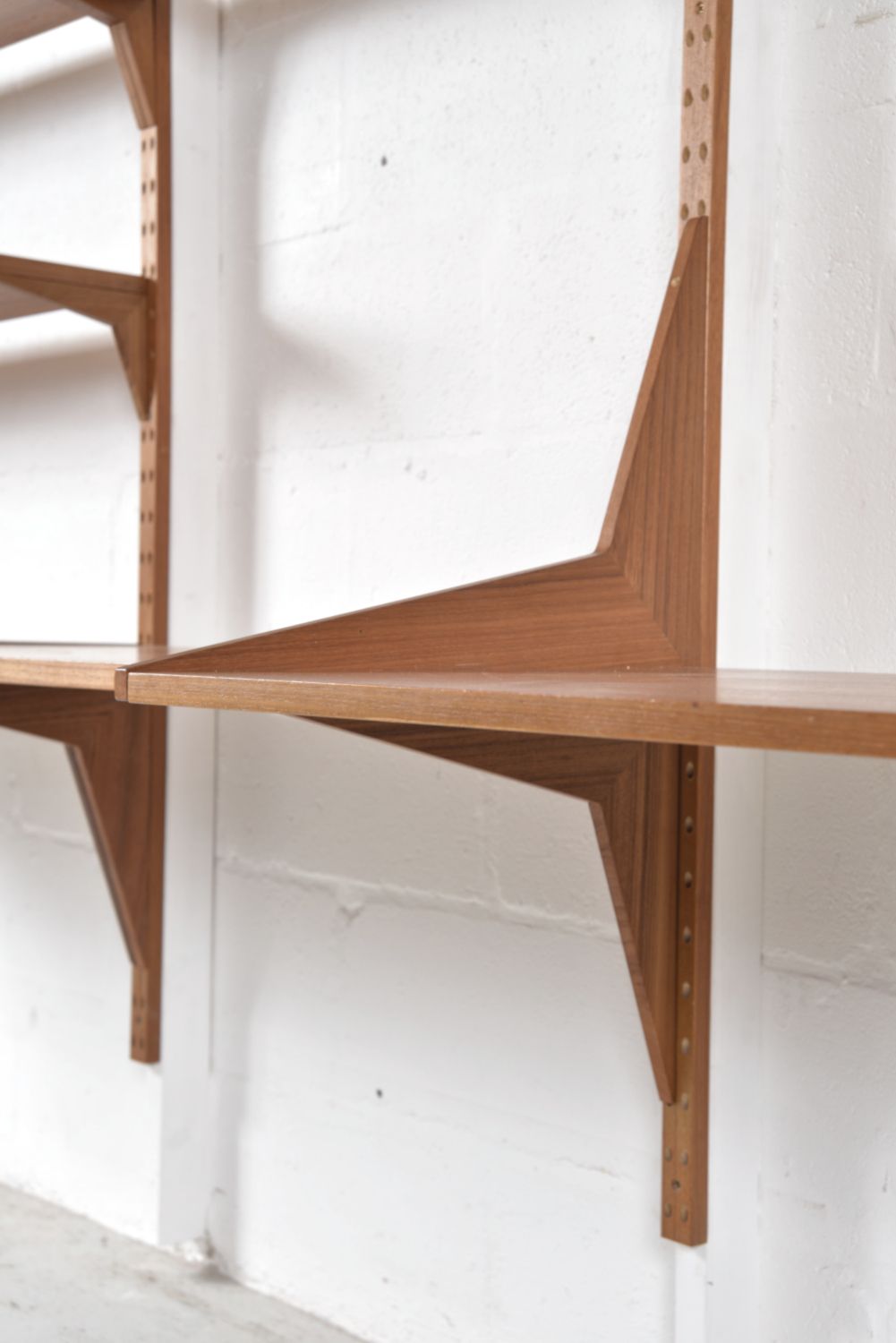 photo furniture Midcentury Danish Teak 3 Bay Cado Modular Shelving System Desk By Poul Cadovius