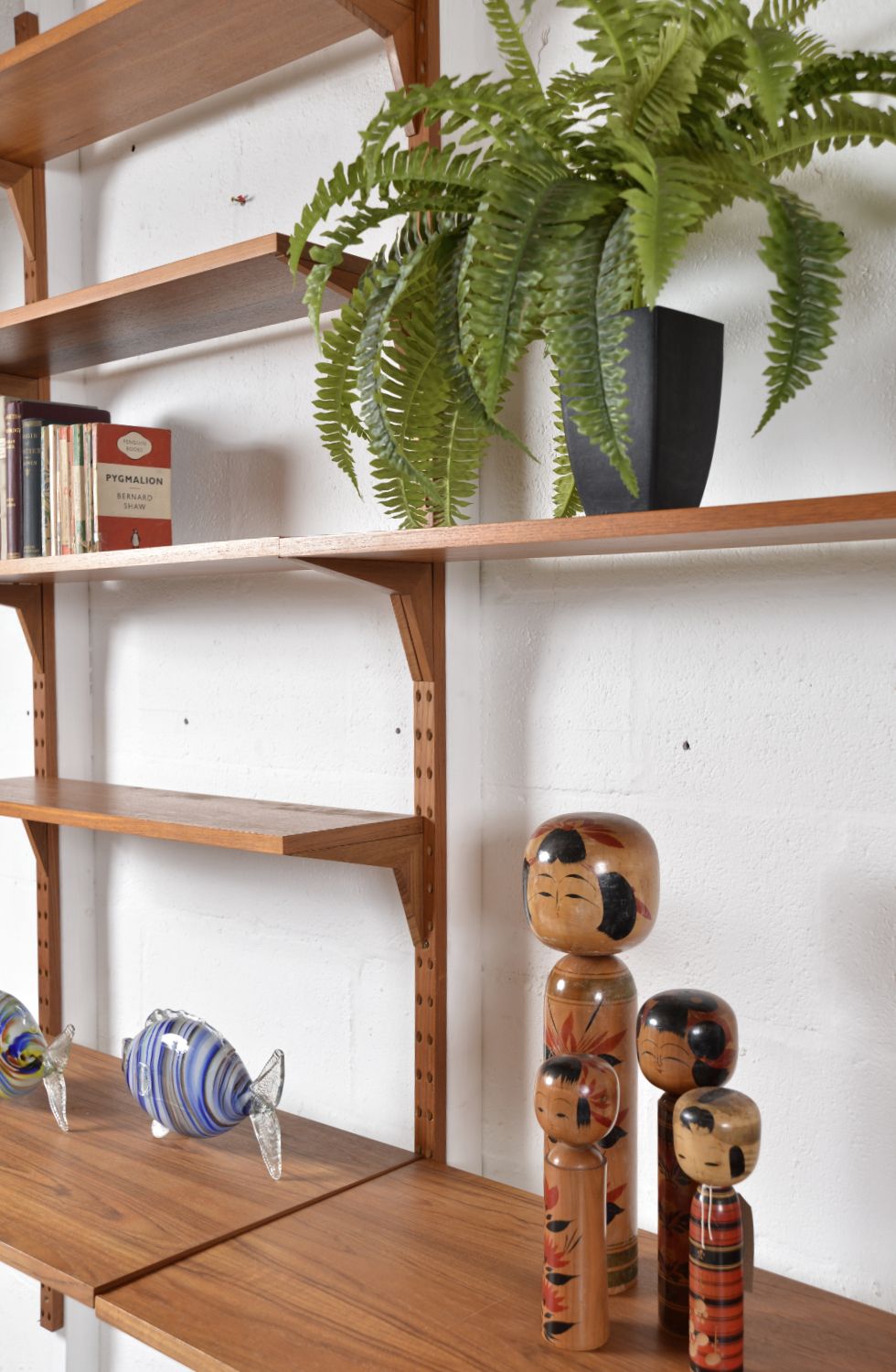 Furniture Midcentury Danish Teak 3 Bay Cado Modular Shelving System Desk By Poul Cadovius photo