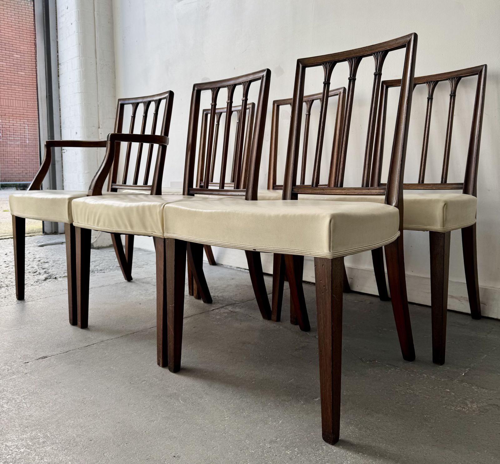 Set Of 6 Georgian Mahogany Dining Chairs photo for sale