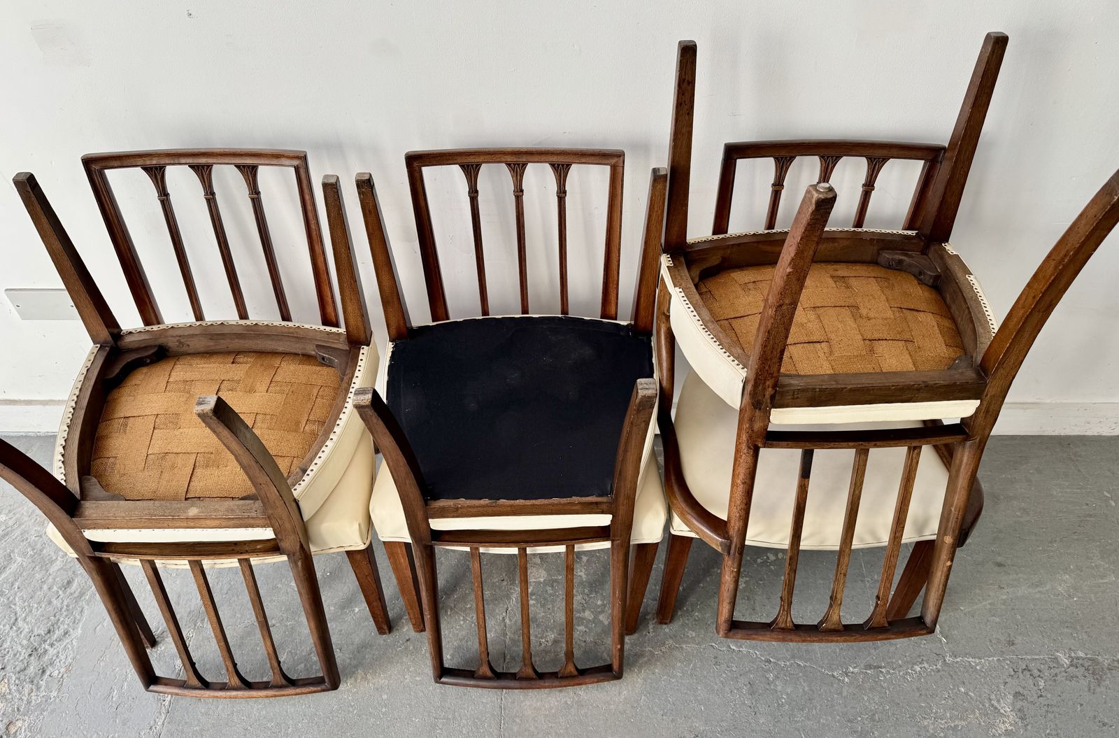 Furniture Set Of 6 Georgian Mahogany Dining Chairs photo