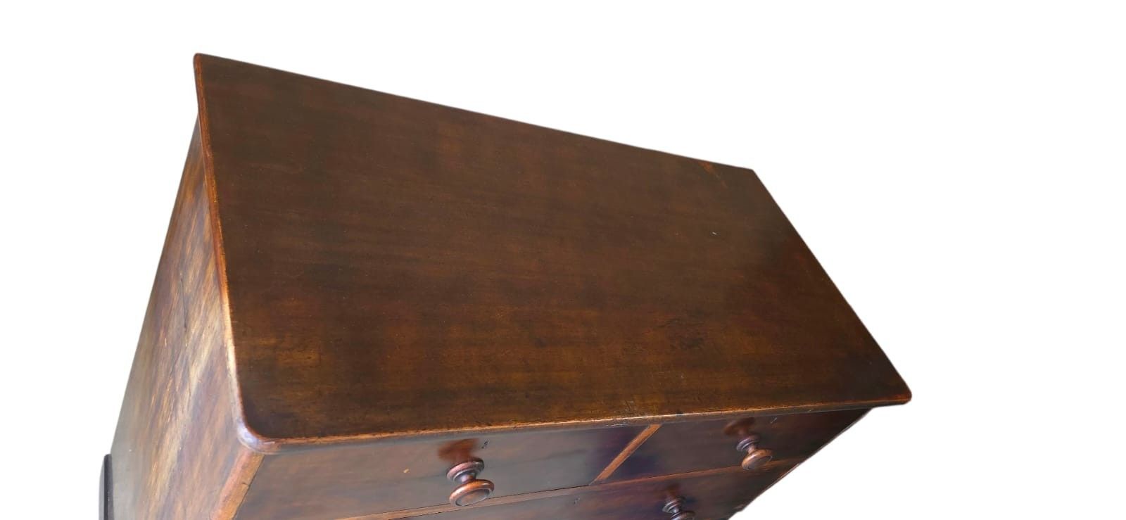 photo for sale Antique Victorian Stained Pine Chest Of Drawers 2 Over 3